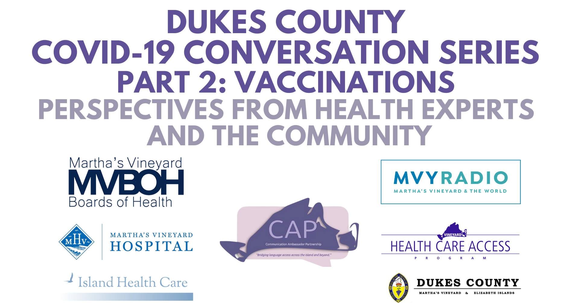 Dukes County COVID-19 Conversation Series